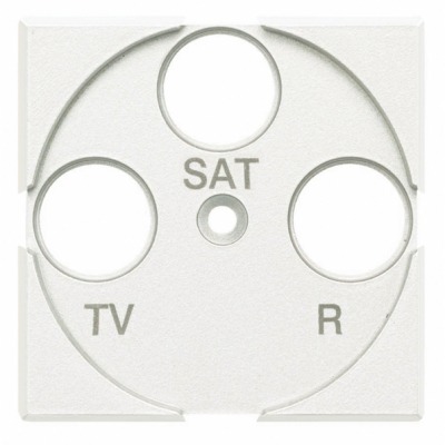 Axolute white Cover plate TV-FM-SAT