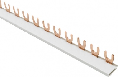 G-1L-1000/10 MCB busbar 10mm2, 1 phase, fork type, 1m, 57 modules