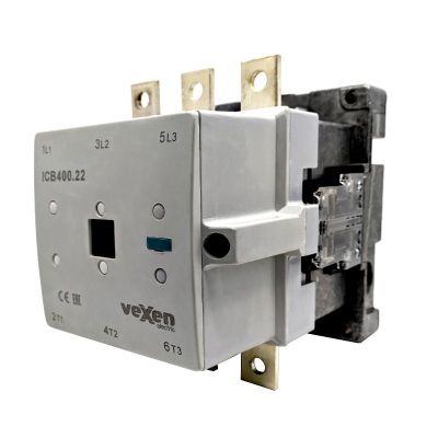 ICB400.22 motor contactor 400A, 200kW, 3NO+2NO2NC, 230VAC