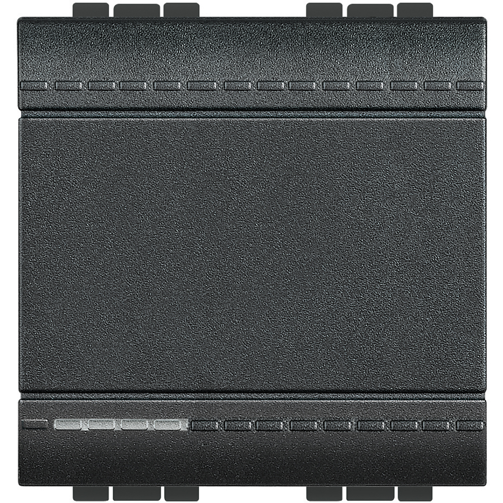 Bticino Living Light anthracite Intermediate Switch with screw terminals 2 modules