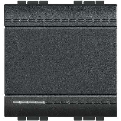 Bticino Living Light anthracite Impulse switch (NO) 2 modules with screw terminals
