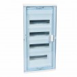 Щит встраиваемый Nedbox - с синей полупрозрачной скругленной дверью - 4 rрейки - 48+8 модуля