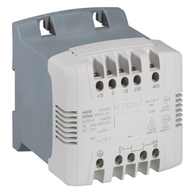 Control and signal. transfo - 1 Ph - prim 230/400 V sec 115/230 V - 250 VA-screw