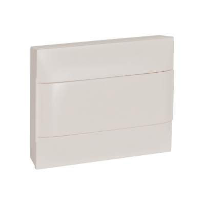 Practibox S plastmasas sadale 1x12 - 12 moduļi, virsapmetuma, baltas durvis IP40