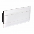Practibox S flush-mounting cabinet for masonry - earth + neutral terminal blocks - white door - 1 row - 22 modules/row