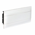 Practibox S flush-mounting cabinet for dry partition -earth + neutral terminal blocks -white door -1 row 22 modules/row