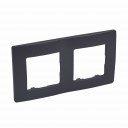 Plate Niloe - 2 gang - bronze