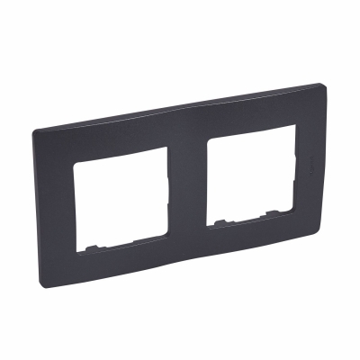 Plate Niloe - 2 gang - bronze