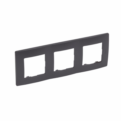 Plate Niloe - 3 gang - bronze