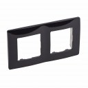 Plate Niloe - 2 gang - onyx