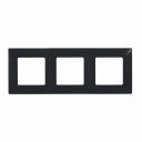 Plate Niloe - 3 gang - onyx