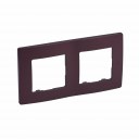Plate Niloe - 2 gang - plum