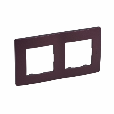 Plate Niloe - 2 gang - plum