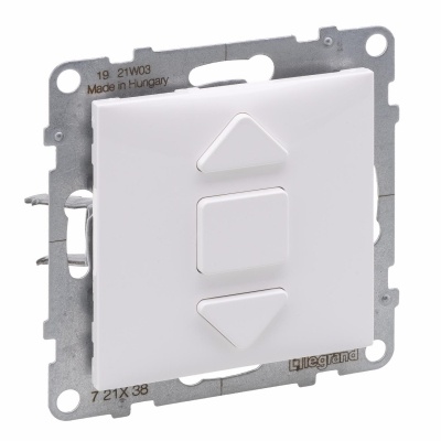 ROLLER BLIND PUSH BUTTON WHITE