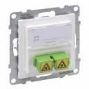 SC/APC single mode fiber optic socket white