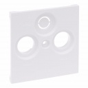 TV-R-SAT 30MM SOCKET COVER WHITE