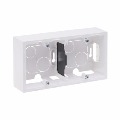 SURFACE MOUNTING BOX 2-GANG WHITE