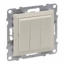 SUNO bēšs slēdzis 1+1+1