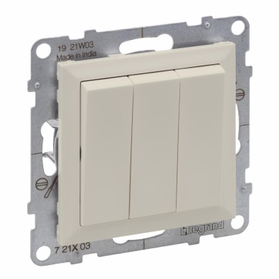 SUNO bēšs slēdzis 1+1+1