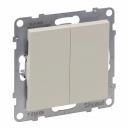 SUNO bēšs slēdzis 1+1