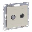 TV-SAT MALE STAR 2 CABLES IVORY