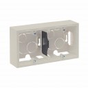SURFACE MOUNTING BOX 2-GANG IVORY