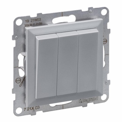 SUNO alum slēdzis 1+1+1