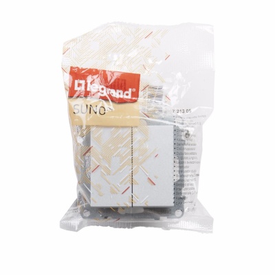 2-GANG ONE-WAY SWITCH 10AX AUTOMATIC TERMINALS ALUMINIUM