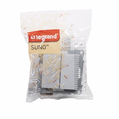 2-GANG TWO-WAY SWITCH 10AX AUTOMATIC TERMINALS ALUMINIUM