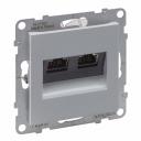 SUNO alum rozete RJ45x2_stp CAT6