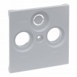 TV-R-SAT 30MM SOCKET COVER ALUMINIUM
