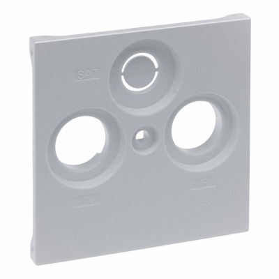 TV-R-SAT 30MM SOCKET COVER ALUMINIUM