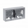 SURFACE MOUNTING BOX 2-GANG ALUMINIUM