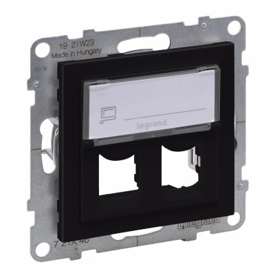 DOUBLE SYSTIMAX ADAPTOR BLACK