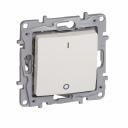 Double-pole switch Niloe - 1-gang - 16 A - 250 V~ - automatic terminals - ivory