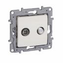 TV-SAT terminal socket Niloe - attenuation -10 dB - ivory