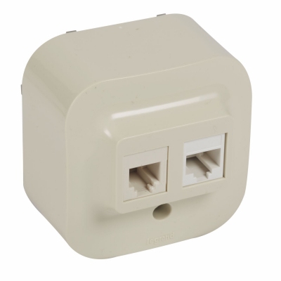 Forix IP2X bež. v/a Rozete RJ45 x2  (R11+RJ45)