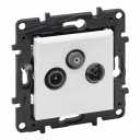 TV-R-SAT SOCKET STAR WHITE