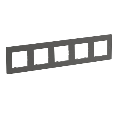 5-GANG PLATE MEDIUM GREY