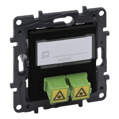 Niloe Step черный Розетка Optika SC/APC