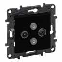 Niloe Step melns Rozete TV-R-SAT (2 kab.) - STAR