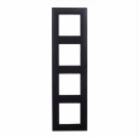 Niloe Step Рамка 4 местная Чёрная