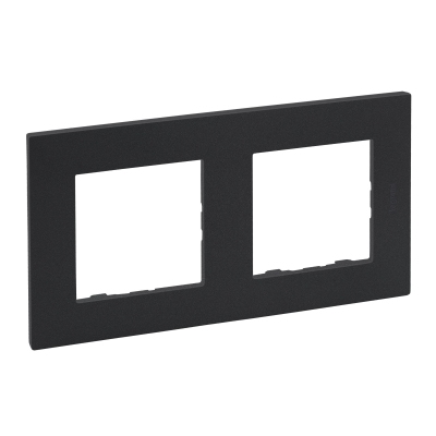 Niloe Step Рамка 2 местная Dark grey