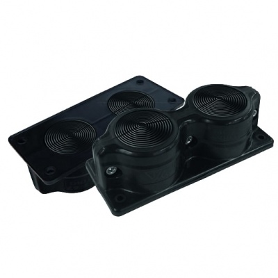 Gum.ievada plāksne MC-2x8-67mm. melna