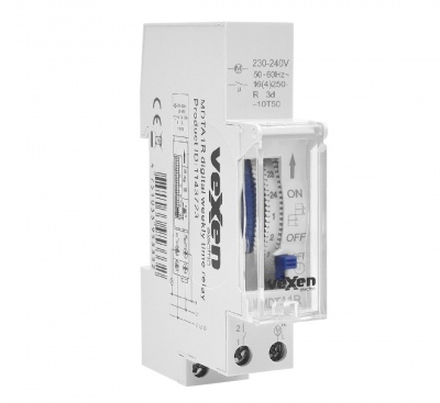 MDTA1R Elektromehaniskais laika relejs ar akkumulatoru 1NO, 16A, AC230V