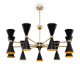 Maytoni Vesper Piekaramā lampa 18xE14 40W Black with Gold (Metal) (h320; d1030)
