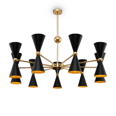 Maytoni Vesper Piekaramā lampa 18xE14 40W Black with Gold (Metal) (h320; d1030)