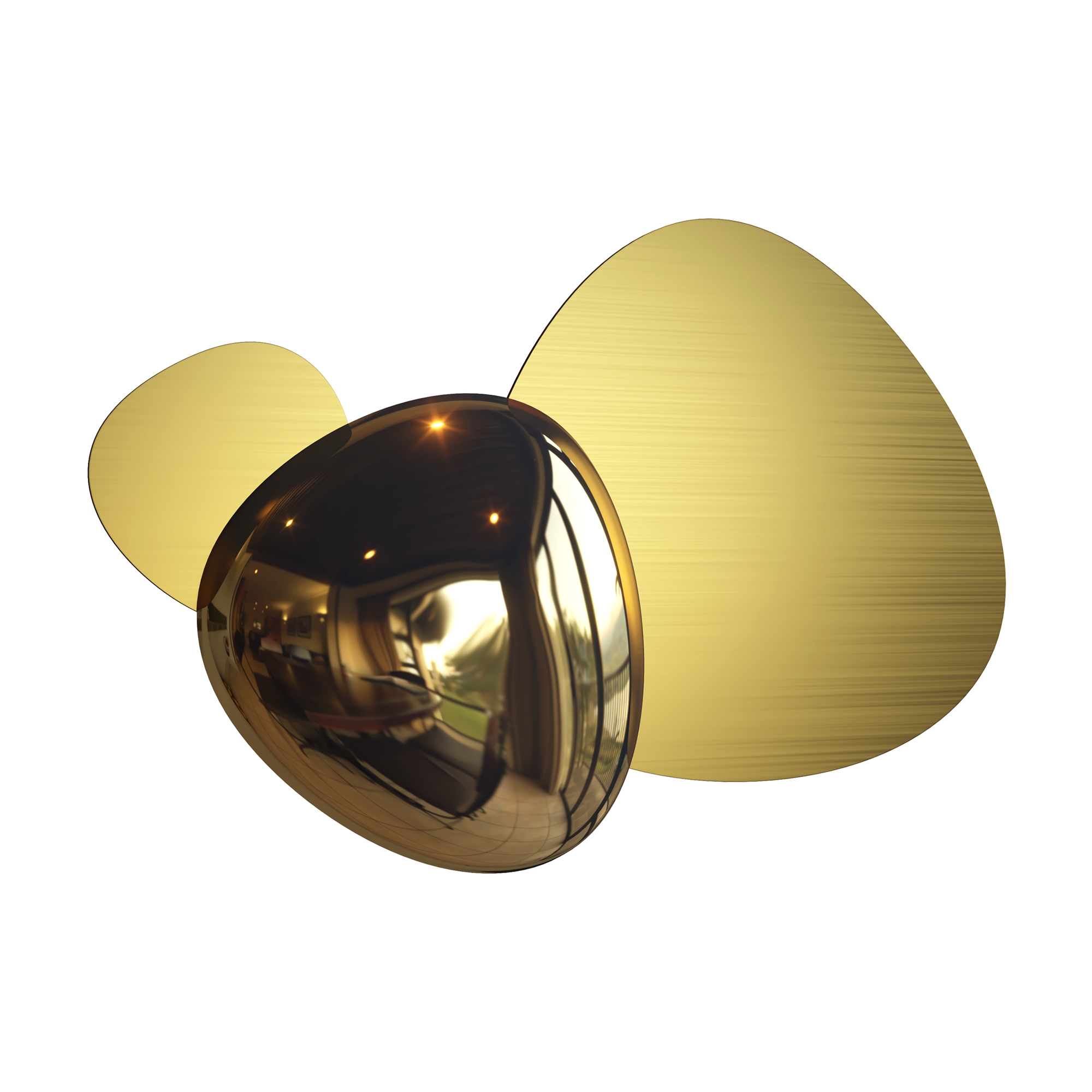 Maytoni Jack-stone Sienas lampa 8W 3000K 350lm Gold no Stainless Steel Augstums - 269