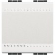 Bticino Living Light white Two-way Switch 2 modules with screw terminals