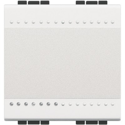 Bticino Living Light white Impulse switch (NO) 2 modules with screw terminals